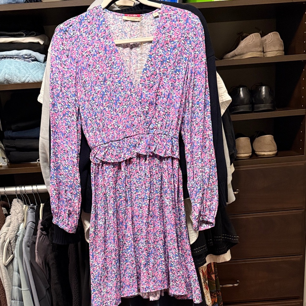 Scotch & Soda Multicolor Long Sleeve Dress